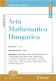 Acta Mathematica Hungarica《匈牙利数学学报》