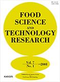 FOOD SCIENCE AND TECHNOLOGY RESEARCH《食品科技研究》