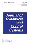 JOURNAL OF DYNAMICAL AND CONTROL SYSTEMS《动力与控制系统杂志》