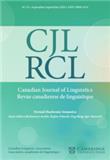 Canadian Journal of Linguistics-Revue canadienne de linguistique《加拿大语言学杂志》