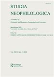 Studia Neophilologica《新语文学研究》