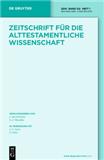 Zeitschrift für die alttestamentliche Wissenschaft（或：ZEITSCHRIFT FUR DIE ALTTESTAMENTLICHE WISSENSCHAFT）《旧约研究杂志》