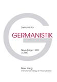 Zeitschrift für Germanistik（或：ZEITSCHRIFT FUR GERMANISTIK）《德语杂志》