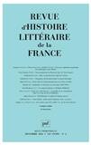 Revue d'Histoire littéraire de la France（或：REVUE D HISTOIRE LITTERAIRE DE LA FRANCE）《法国文学史杂志》
