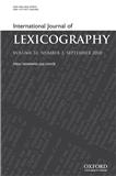 International Journal of Lexicography《国际词典学杂志》