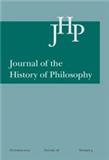 Journal of the History of Philosophy《哲学史杂志》