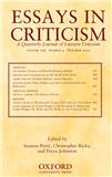 Essays in Criticism《文艺批评》