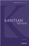 Kantian Review《康德评论》