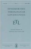 EPHEMERIDES THEOLOGICAE LOVANIENSES