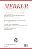 Merkur-Deutsche Zeitschrift fur europaisches Denken《德国欧洲思想杂志》