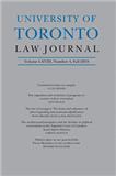 University of Toronto Law Journal《多伦多大学法律杂志》