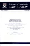University of Pennsylvania Law Review《宾夕法尼亚大学法律评论》