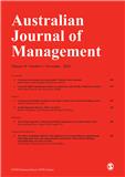 AUSTRALIAN JOURNAL OF MANAGEMENT《澳大利亚管理杂志》