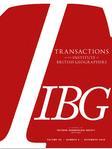 Transactions of the Institute of British Geographers《英国地理学家协会会刊》