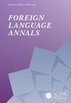 Foreign Language Annals《外语年鉴》