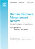 Human Resource Management Review《人力资源管理评论》