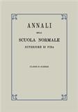 Annali della Scuola Normale Superiore di Pisa, Classe di Scienze（或：ANNALI DELLA SCUOLA NORMALE SUPERIORE DI PISA-CLASSE DI SCIENZE）《意大利比萨高等师范学院年刊:科学》