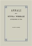 Annali della Scuola Normale Superiore di Pisa, Classe di Scienze（或：ANNALI DELLA SCUOLA NORMALE SUPERIORE DI PISA-CLASSE DI SCIENZE）《意大利比萨高等师范学院年刊:科学》