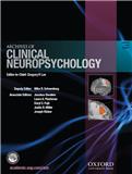 ARCHIVES OF CLINICAL NEUROPSYCHOLOGY《临床神经心理学文献集》