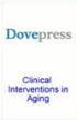 Clinical Interventions in Aging《老龄化病症临床干预》