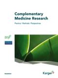 Complementary Medicine Research《补充医学研究》