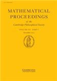 Mathematical Proceedings of the Cambridge Philosophical Society《剑桥哲学学会数学进展》