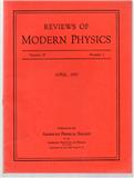 Reviews of Modern Physics《现代物理学评论》