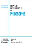 REVUE ROUMAINE DE PHILOSOPHIE《罗马尼亚哲学杂志》