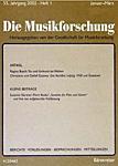 Die Musikforschung（或：MUSIKFORSCHUNG）《音乐研究》