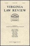 Virginia Law Review《弗吉尼亚法律评论》