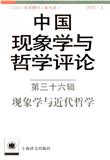 中国现象学与哲学评论（集刊）