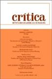 Crítica-Revista Hispanoamericana de Filosofía（或：CRITICA-REVISTA HISPANOAMERICANA DE FILOSOFIA）《评论：拉丁美洲哲学杂志》