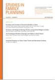 Studies in Family Planning《计划生育研究》
