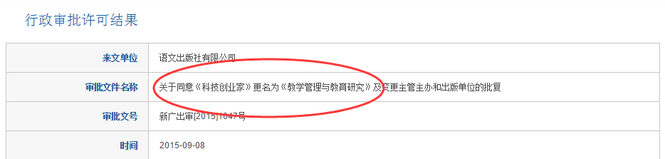 《科技创业家》于2016年更名为《教学管理与教育研究》